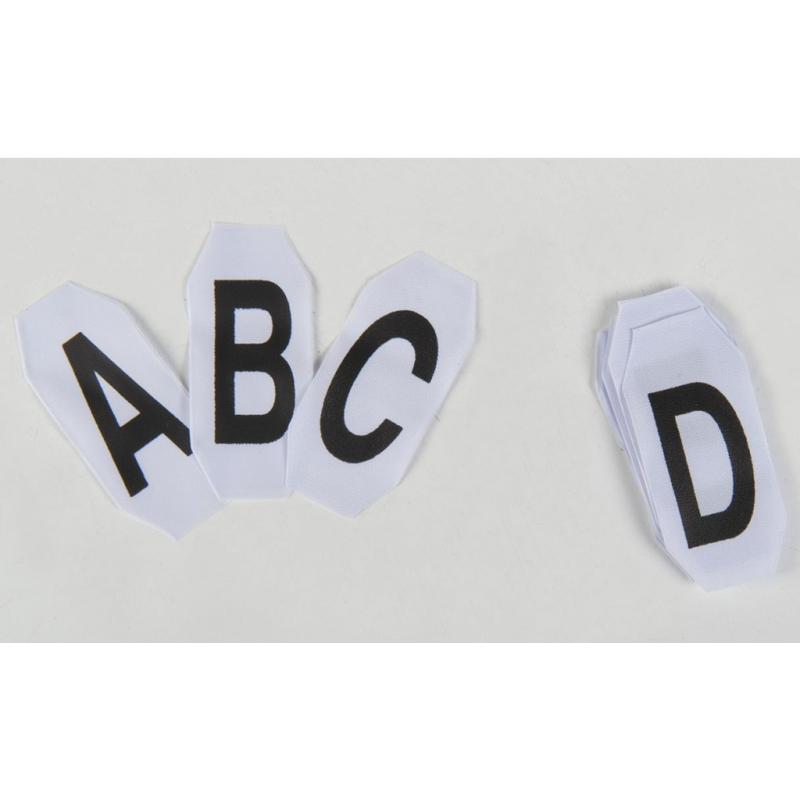 Loose Alphabet and numbers for competition show numbers